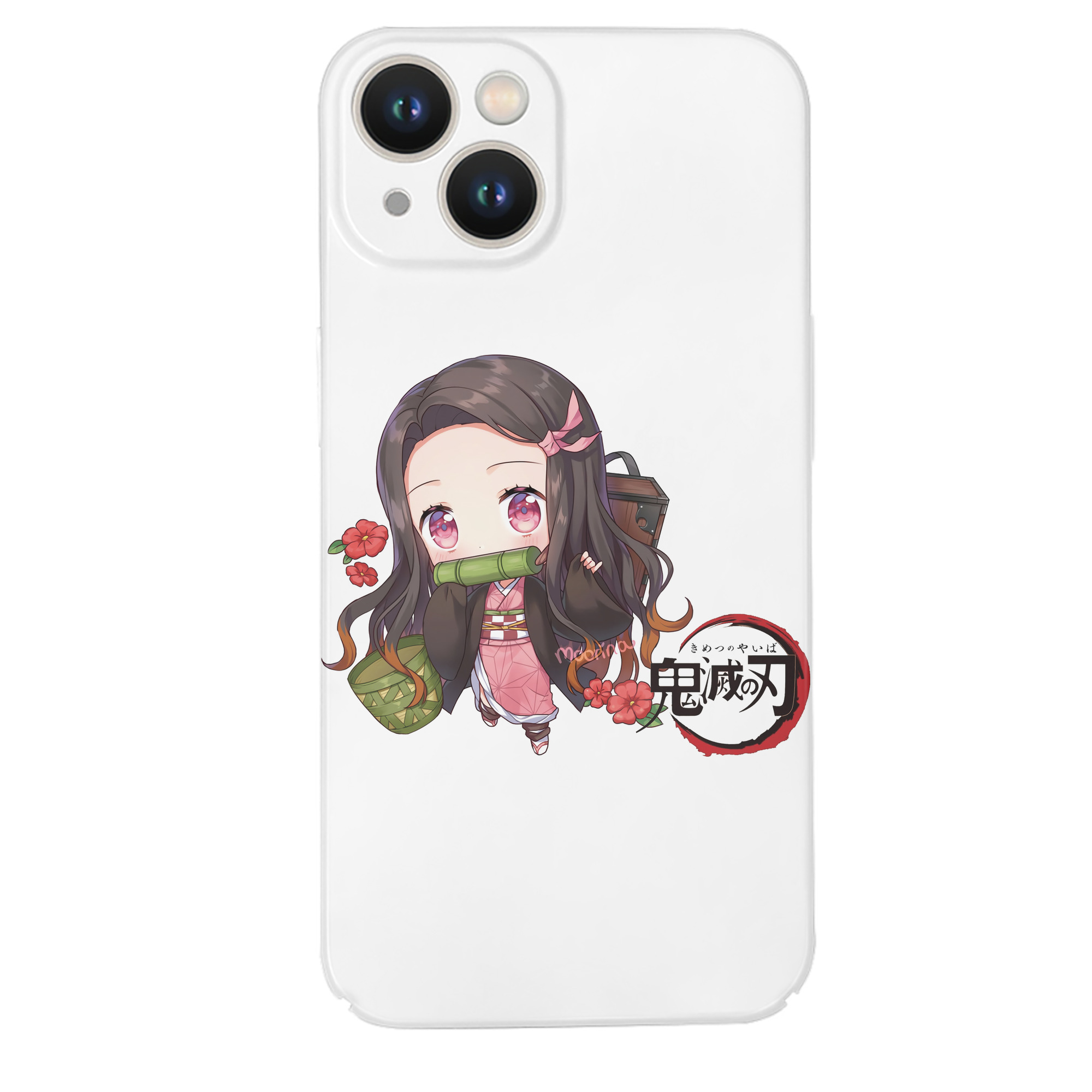 （画像用） 鬼滅の刃（きめつのやいば）竈門 禰󠄀豆子／かまど ねずこ Kamado Nezuko 【iPhone 14シリーズ対応】ハードケース